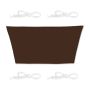 Trapezoidal sun awning 400x200x300, brown