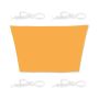 Trapezoidal sun awning 550x400x300, yellow