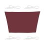 Trapezoidal sun awning 550x400x300, dark red