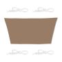 Trapezoidal sun awning 400x200x300, brown