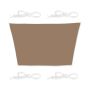 Trapezoidal sun awning 550x400x300, brown