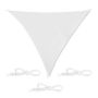 Triangular sun awning 500x500x500cm., white