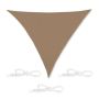 Triangular sun awning 400x400x400cm., brown