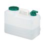 Water canister with faucet 36x19x29cm., white/dark green