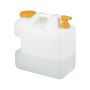 Water canister with faucet 38x22x39cm., white/orange