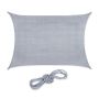 Rectangular sun awning 600x400cm., light gray