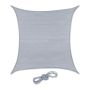Square sun awning 200x200cm., light gray