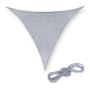 Triangular sun awning 400x400x400cm., light gray