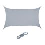 Rectangular sun awning 300x200cm., gray