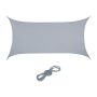 Rectangular sun awning 400x200cm., gray