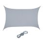 Rectangular sun awning 400x300cm, gray