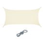 Rectangular sun awning 400x200cm., cream color