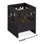 Fire pit 53x40x40cm., black