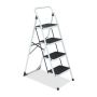 Household ladder 128x46.5x83.5cm., black/white