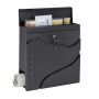 Mailbox 37x37x11cm., black