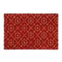 Doormat 'Flowers' 60x40 cm., red