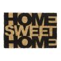 Kājslauķis "Home sweet home" 60x40 cm., melns/gaiši brūns