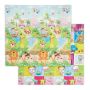 Double-sided rug 1.5x195x175cm., blue/green/yellow
