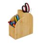 Writing instrument organizer 20x17x9 cm., light brown