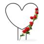 Garden grill "Heart" 1x25x32cm., black