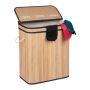 Laundry basket 63x55x35cm, 30L., light brown/dark brown