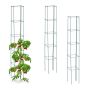 Set of 3 garden trellis "Tower" 150x20x20cm., dark green