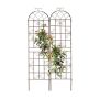 Set of 2 garden grills 220x52x2cm., light brown