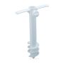 Ground-mounted umbrella stand 37.5x23.5x7.5cm, white