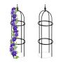 Set of 2 garden grills "Tower" 85x25cm., black
