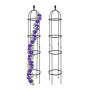 Set of 2 garden grills "Tower" 190x35cm., black