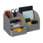 Writing instrument organizer with 1 compartment 14.5x28x14.5 cm., gray