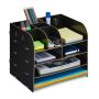 Writing instrument and document organizer 27.5x32.5x25 cm., black