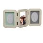Picture frame with plaster 21x49x2.5cm., cream color