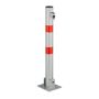 Parking space barrier 65x15x13cm., silver/red color