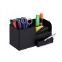 Rakstāminstrumentu organizators ar 1 nodalījumu 12x22,5x11 cm., melnā krāsā