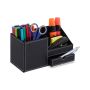 Rakstāminstrumentu organizators ar 1 nodalījumu 2x22,5x11 cm., melnā krāsā