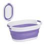 Laundry basket 24x53x38cm, 24L., purple/white
