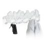 Wall hooks 13x36.5x4.5cm., white