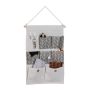 Hanging organizer 60x39x2cm., gray/cream/light brown