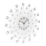 Wall clock 50x4.5cm., silver/black
