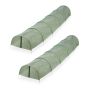 Set of 2 greenhouses 47x47x290cm., green/silver color