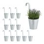 set of 12 hanging pots