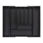 Cutlery tray 5x33.5x44.5cm., black