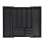 Cutlery tray 5x32.5x44.5cm., black