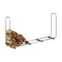 Firewood stand 103x230x36cm., black/silver color