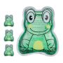 Set of 4 cooling elements 11x9x1.5cm., black/white/green