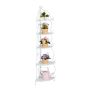 Living room shelf 136x30x30cm., white