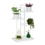 Flower stand with 4 shelves 72.5x44x22.5cm., white