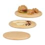 Set of 3 cutting boards 2x30cm, light brown