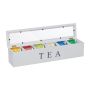 Tea bag organizer 9x43.5x9cm., white/gray